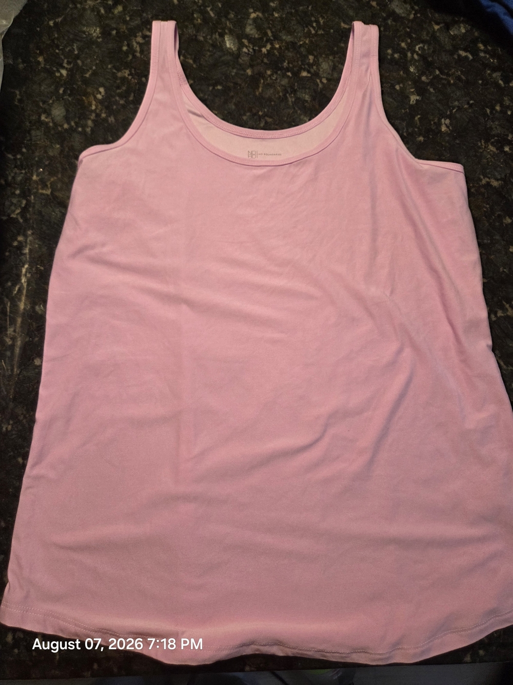 No Boundaries Light Pink Scoop Neck Tank Top